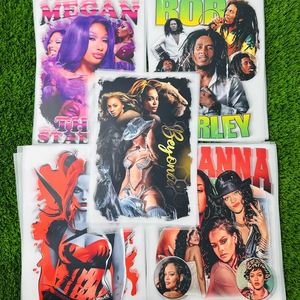 Bán Buôn Rapper Ca Sĩ Màn Hình In Chuyển Tùy Chỉnh Cho Dtf In Ấn Sticker Dịch Vụ Cho T-Shirts Có Thể Giặt Chất Liệu - Product Image 6