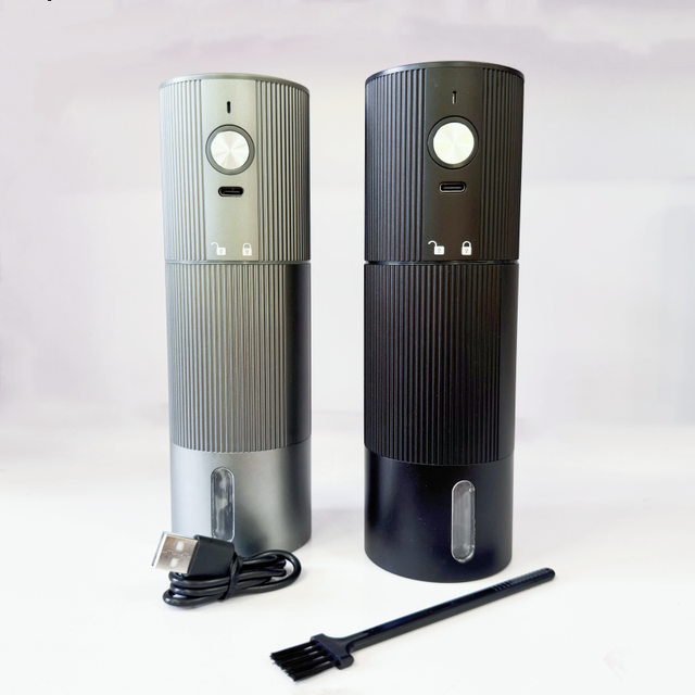 Aluminum Alloy Shell Portable Burr Coffee Grinder Electric USB Rechargeable Espresso Grinding Mill for Travel