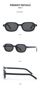 고품질 선글라스 새로운 패션 프리미엄 럭셔리 선글라스 + 자외선 차단 렌 셰이드 타원형 소형 도매 선글라스 중국 - Product Image 5