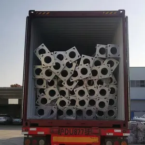 Yüksek kaliteli modern dekoratif 6m 8m 12m galvanizli aydınlatma direği kamu