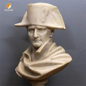 Statue <span class=keywords><strong>de</strong></span> <span class=keywords><strong>buste</strong></span> Mapoleon en marbre blanc classique au design personnalisé à vendre - Product Image 3