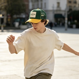 Custom Logo Unisex Adjustable Snapback Trucker <b>Cap</b>-Canvas Fabric Summer Outdoor Sports <b>Hat</b> - Product Image 5