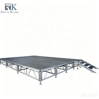 Scène d'événement extérieure durable avec escalier, plateforme modulaire, scène de concert