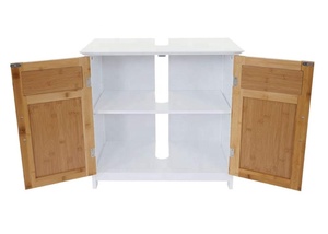 Grano di bambù in legno bagno Design moderno armadi piccoli mobili da bagno per la decorazione per la casa organizzatore bagno armadi di stoccaggio - Product Image 2