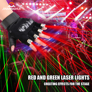 Mehrlinige 4-teilige LED-Laserhandschuhe mit Lila/Rot/Grün Lichtern für DJ-Bühne Halloween Rave & Nachtclub-Nutzung - Product Image 3