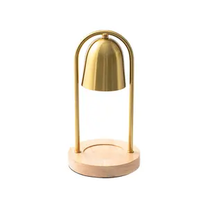 Amazon Home Elegante elektrische Gold Kerzen wärmer Lampe Duft Weihrauch Ölbrenner Weihnachten Duft Geschenk Tisch lampe