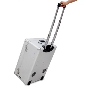 Máquina portátil de sucção móvel da mala com compressor de ar, equipamento dentário aprovado ce