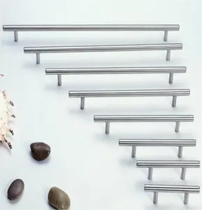 Quincaillerie de meuble moderne Poignées de traction en T en alliage d'aluminium pour armoire de cuisine porte armoire