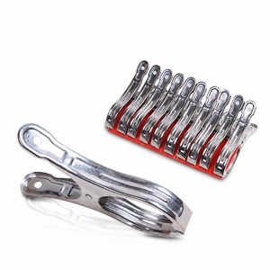Pinces à linge en acier inoxydable, clips métalliques résistants au vent, robustes, pour vêtements, literie et serviettes - Product Image 5