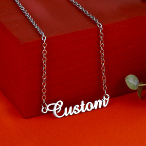 <span class=keywords><strong>Collana</strong></span> <span class=keywords><strong>con</strong></span> nome personalizzato <span class=keywords><strong>con</strong></span> corona personalizzata da donna <span class=keywords><strong>con</strong></span> <span class=keywords><strong>targhetta</strong></span> gioielli 18K oro acciaio inossidabile lettere iniziali collane cubane - Product Image 5