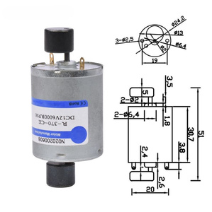 Motor Elétrico Mini R370 12-24V DC 6000 Rpm Projetado para Massageador Dildo Vibrador Brinquedos Sexuais - Product Image 1