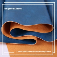 Simili cuir élastique PVC anti-moisissure rétro 1,2 mm style américain pour tapis de table, vêtements, chaussures, voiture et sac W512