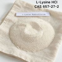 Échantillon Gratuit de L-Lysine HCl CAS 657-27-2, Poudre de Chlorhydrate de L-Lysine pour l'Alimentation des Volailles, des Porcs et de l'Aquaculture