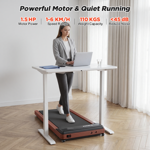 Mini <span class=keywords><strong>tapis</strong></span> <span class=keywords><strong>de</strong></span> marche silencieux <span class=keywords><strong>ultra</strong></span>-<span class=keywords><strong>plat</strong></span> en bois pour bureau, vitesse 6 km/h, idéal pour bureau debout - OEM/ODM personnalisé - Product Image 6