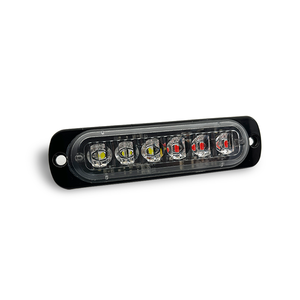 Feu de signalisation latéral stroboscopique à une rangée pour camion et voiture, 12V 24V CC, LED bleue et rouge, matériau ABS, ajustement universel, garantie 2 ans - Product Image 1