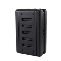 Boîtier rigide en plastique antichoc J3U20Short Depth pour amplificateur audio de scène, alimentation mobile, instrument de test, équipement de télécommunications