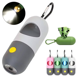 Custom Dog Poop Waste Bag Dispenser with LED Flashlight <b>Pet</b> Waste Bag Holder Dog Poop Dispenser Bag Holder - Product Image 3