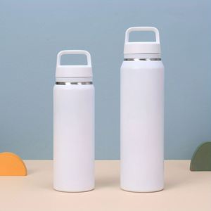 Bouteille d'eau minimaliste en acier inoxydable à isolation sous vide, portable, pour tasse thermos droite, performance thermique de 6 à 12 heures - Product Image 1