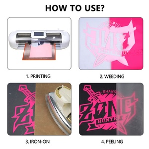 Vinyle thermocollant fluorescent écologique en PU pour produits promotionnels – Feuilles HTV <span class=keywords><strong>pas</strong></span> chères pour <span class=keywords><strong>Cricut</strong></span> – Vinyle PU thermocollant - Product Image 5