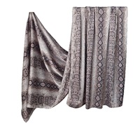 Écharpe en soie double face extra douce et réversible, imprimée, motif géométrique marbré, foulard de luxe pour femme, châle, écharpe de mode, hijab