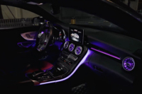 Éclairage d'ambiance LED pour voiture W205 Coupé, pour Mercedes-Benz Classe C 2 portes Coupé, 64 couleurs, éclairage d'ambiance magique pour sortie d'air de type turbine