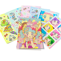 Livre d'autocollants réutilisables personnalisés Kawaii, style journal de bande dessinée