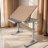 Table élévatrice manuelle personnalisée bon marché bureau d'étude à manivelle pour la maison