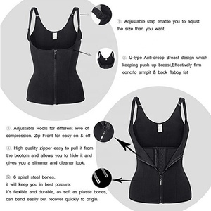 6280 taille formateur Corset femmes sueur néoprène minceur ceinture ventre post-partum ventre gaine corrective Shapewear corps Shaper gilet - Product Image 4