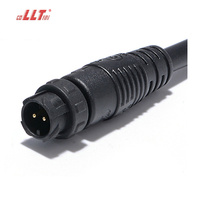 LLT 110V 10A Fiche mâle femelle étanche 3 4 5 6 8 Pin Cable Wire Circular Waterproof M12 Connector