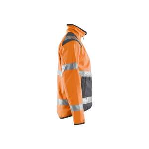 BLAKLADER - 487725165396XS Softshell <b>jacket</b> <b>Hi</b>-<b>Vis</b> <b>Orange</b>/Mid grey - EAN 7330509745069 <b>HI</b>-<b>VIS</b> WORKWEAR - Product Image 3