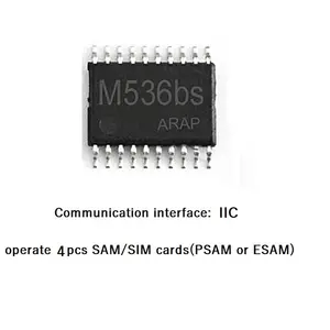 M536bs ic çip R & W sim/sam kartları SAM/SIM kart okuyucu IIC arayüzü