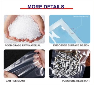 Custom <strong>Vacuum</strong> Storage Heat Seal Clear Plastic Nylon <strong>Sealer</strong> <strong>Bag</strong> for <strong>Food</strong> Chicken Packaging 3 Three Side <strong>Vacuum</strong> Sealed <strong>Bags</strong> - Product Image 5