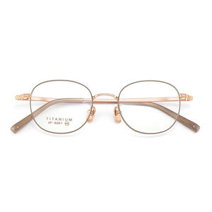 Montura de Gafas Retro Ovaladas de Titanio 6061 con Protección Anti Luz Azul, Unisex, Montura Completa, Lentes Acrílicas, Shenzhen - Product Image 3