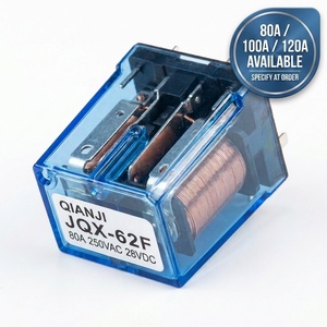 Nouveau Relais de Puissance QIANJI JQX-62F 1Z Haute Puissance 80A 100A 120A 220VAC Scellé à l'Époxy en Stock - Mis à Jour - Product Image 1