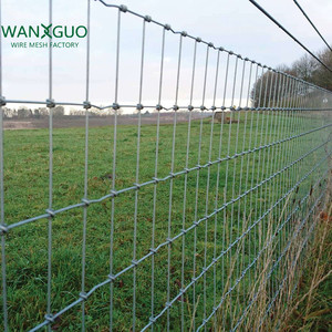 Manufacturer High <strong>Tension</strong> Woven Galvanized Fixed Knot <strong>Wire</strong> Mesh Farm <strong>Fence</strong> - Product Image 1