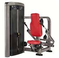 Presse à triceps réglable pour bras, équipement de fitness commercial pour salle de sport, machine d'entraînement assis à charge par broches pour pectoraux et dos, en métal, capacité de charge 110 kg