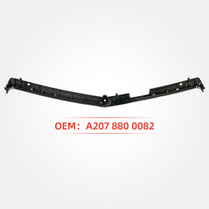 Front Bumper Trim For Mercedes-Benz E-Class 2014-2017 A2078800082 Silver Black Plastic - Product Image 3