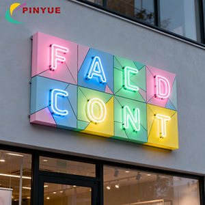 Letrero Luminoso LED Personalizado para Exteriores, Rectangular, Colgante, para Negocios, Tiendas, Comercios, Resistente al Agua, con <span class=keywords><strong>Letras</strong></span> Iluminadas para Publicidad - Product Image 1