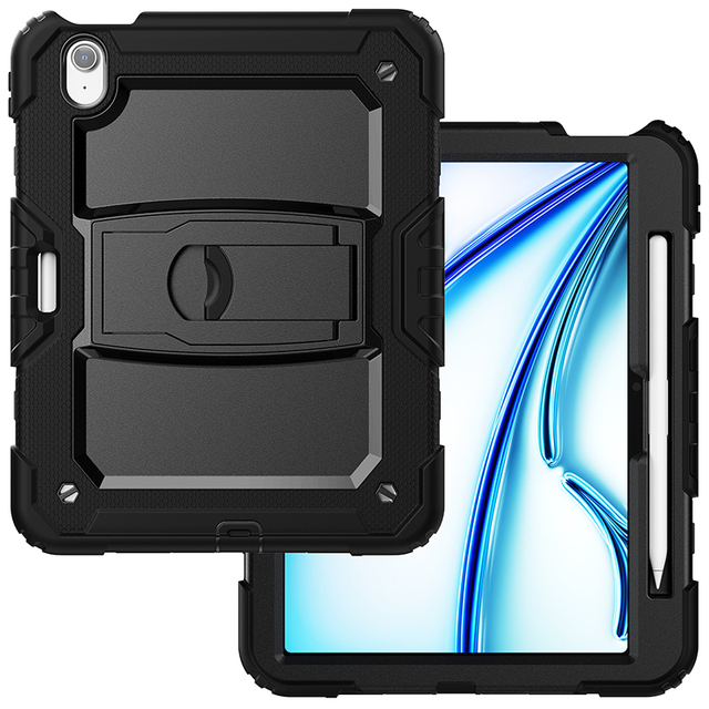 New design 360 rotate stand cover case for iPad Air 11 inch 2025 M3 with shoulder strap