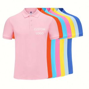 Design OEM Manufacture Custom Logo Uniform Mens Golf Polo Shirts Dry Fit With Embroidery Men's Polo Shirts Organic Cotton - Product Image 1