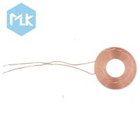 Induktor Kumparan Datar MLK 20UH Induktansi Kumparan Datar 5V 3.7V Induksi Baterai Kabel Tembaga Penerima Pengisi Daya Nirkabel