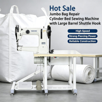 Machine à coudre à cylindre pour la réparation de sacs jumbo avec crochet à navette à grand tambour - Offre Spéciale