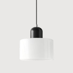 Minimalist Pendant <b>Light</b> Wood Base Acrylic <b>Shade</b> LED Cold <b>White</b> 3500K Suspended Design Living Room <b>Ceiling</b> Lamp - Product Image 5