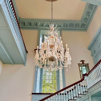 Lustre suspendu en cristal de luxe nordique pour villa, escalier, duplex, salle à manger, entrée, luminaire décoratif d'intérieur
