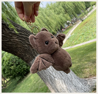 Usine directe nouveau Design peluche chauve-souris en peluche poupée porte-clés sac pendentif Halloween chauve-souris porte-clés avec peluche pour enfants cadeau