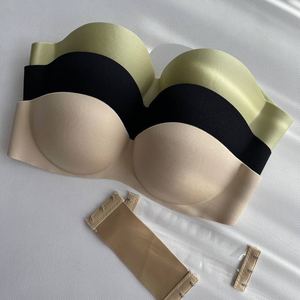 Verde sin frente sin espalda sin tirantes transpirable Sexy cuarto Copa tubo <span class=keywords><strong>sujetador</strong></span> Yoga ropa deportiva para pechos grandes - Product Image 5