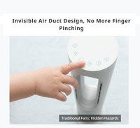 Ventilateur tour sans pales AZ588PRO 25W COOL 1310W avec moteur PTC, télécommande, idéal pour hôtel, bureau, chambre, maison, cadeau de déménagement