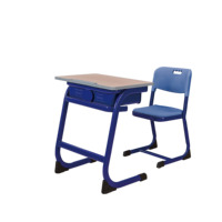 Nouveau modèle de bureau et chaise pliables durables pour élèves du primaire, ensemble d'étude confortable en métal pour enfants, design moderne