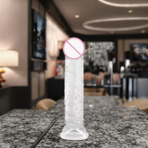 Women's Colorful TPE Adult Product Genre Realistic Design Natural Rubber <b>Dildo</b> Soft Silicone Material Artificial Crystal DildosW - Product Image 2