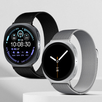 Pour Samsung Galaxy Watch 8/Watch 8 Bracelet en acier inoxydable à boucle milanaise classique Bracelet de montre intelligent avec boucle magnétique